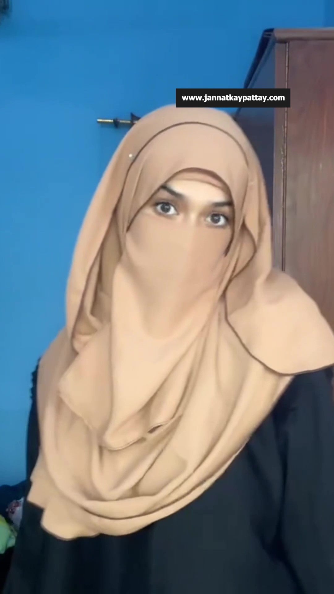 3 Piece Niqab Set- Head Piece, Niqab & Dupatta